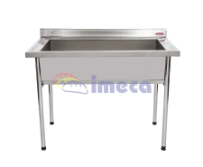 Tanque inox 1,20x0,66x0,90 com 1 cuba de 1,00x0,50 IMECA - 6573