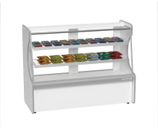 Balcão Seco Pop Luxo Vidro Reto 1,25 metro Polo Frio - 6004