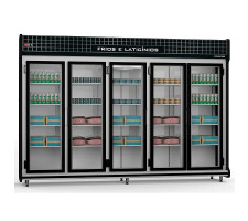 Expositor Para Frios e Laticínios Classic 3,00mts 05 Portas Polo Frio - 2157