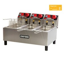 Fritador Elétrico 03 Cuba 03 Litros Inox Croydon FC3A
