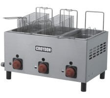 Fritador à Gás 03 Cubas 03 Litros Inox Croydon F3AG