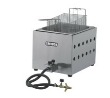 Fritador à Gás Alta Pressão 01 Cuba 3,5 Litros Inox Croydon FA1B-G