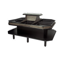 Expositor de Hortifruti Central 2,50mt Evolution ART MARKET CRISTAL AÇO  - 360763