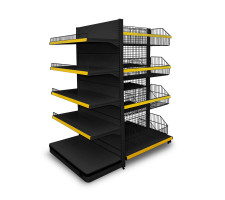 Cesto com 02 Divisórias para Produtos Diversos CRISTAL AÇO 460583 + 460594