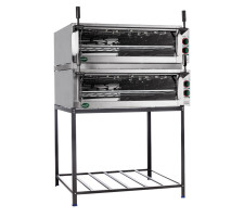 Forno Guilhotina elétrico 2 câmaras Frente e Lateral Inox 90x90 METAL INOX - PE10SD