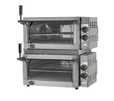Forno Guilhotina elétrico 2 câmaras Frente e Lateral Inox 45x60 METAL INOX - PE1SD