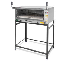 Forno Guilhotina a gás 1 câmara Frente e Lateral Inox 80X60 METAL INOX - PG3N