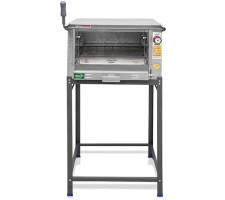 Forno Guilhotina a gás 1 câmara Frente e Lateral Inox 51X60 METAL INOX - PG2N