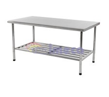 Mesa com grade multiuso inox 1,40 x 0,60 Desmontada IMECA - 6074