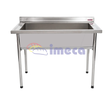 Tanque inox 1,20x0,66x0,90 com 1 cuba de 1,00x0,50 IMECA - 6573