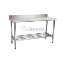 Mesa Multiuso com grade e Testeira inox 1,90 x 0,70 IMECA - 6076