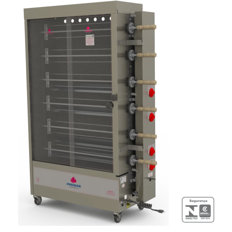 Frangueira Rotativa 30 Frangos Inox Progás PR-631 N STYLE