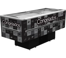 Expositor Ilha para Congelados 2,00mts Adesivada FRICON ICED-568