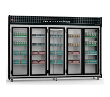 Expositor Para Frios e Laticínios Classic 3,00mts 05 Portas Polo Frio - 2157