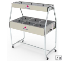 Self service 6 cubas Termicas + 3 cubas frias PROGAS - PRB-06 e PRBF-30