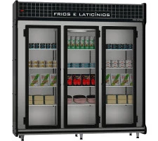 Expositor Para Frios e Laticínios Classic 2,00mts 03 Portas Polo Frio - 2153