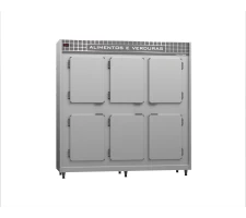 Geladeira Comercial Inox 06 Portas 1550 Litros Polo Frio - 4006