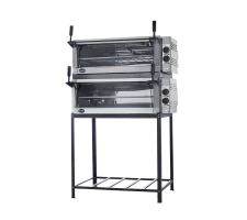Forno Guilhotina elétrico 2 câmaras Frente e Lateral Inox 80x60 METAL INOX - PE3SD