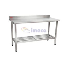 Mesa Multiuso com grade e Testeira inox 1,00 x 0,60 IMECA - 6079