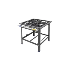 Fogão industrial sem forno 04 bocas METAL INOX - PZ4