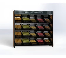 Fruteira lateral espelhada 1,70mt com 16 caixas Polo frio - 7205